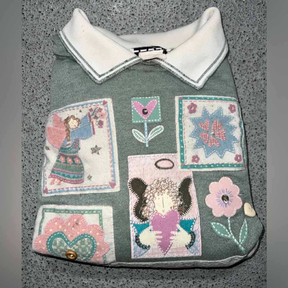 1980 Patchwork Sweater 💚